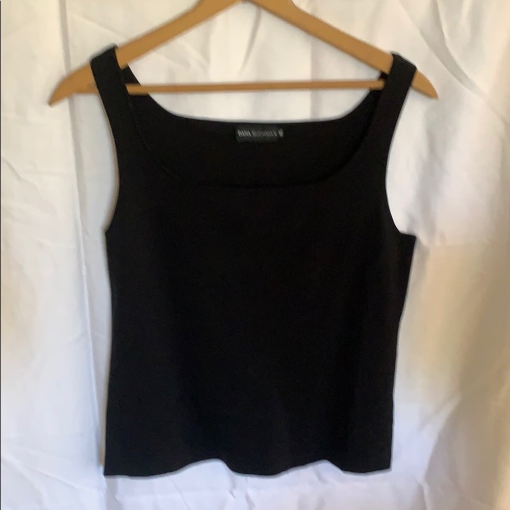 Dana Bachman black knitted tank top